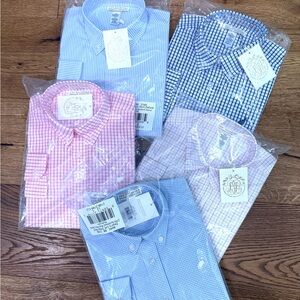 The Beaufort Bonnet Company Kids Checkered Button Down Shirts - Blue, Pink, Navy